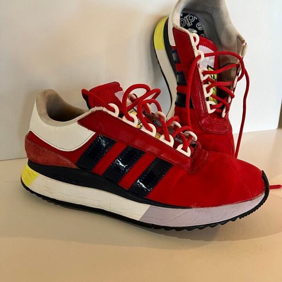 Adidas sneakers, women's size 8 1/2, red running shoes - Picture 9 of 12